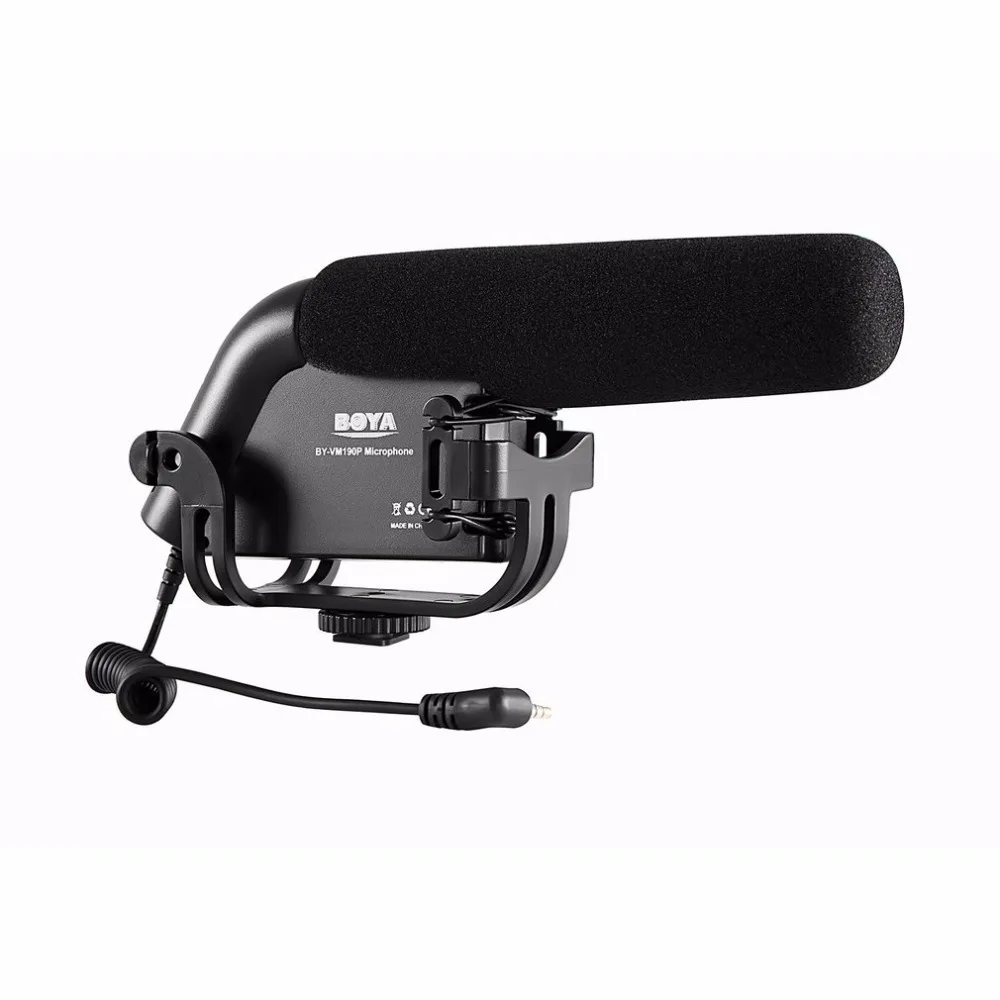 

BOYA 3.5mm Interface Shockproof Windproof Microphone Stereo Video Camcorder DSLR Camera DV Audio Recorder