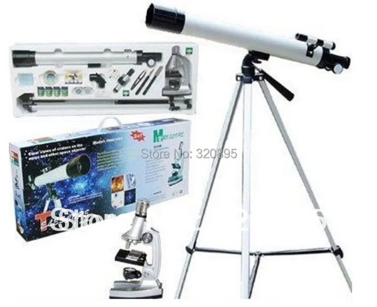 

Great Birthday Christmas New Year Gift 100x 400x 1200x Student Children Toy Microscope with Astronomical Telescope for Kids