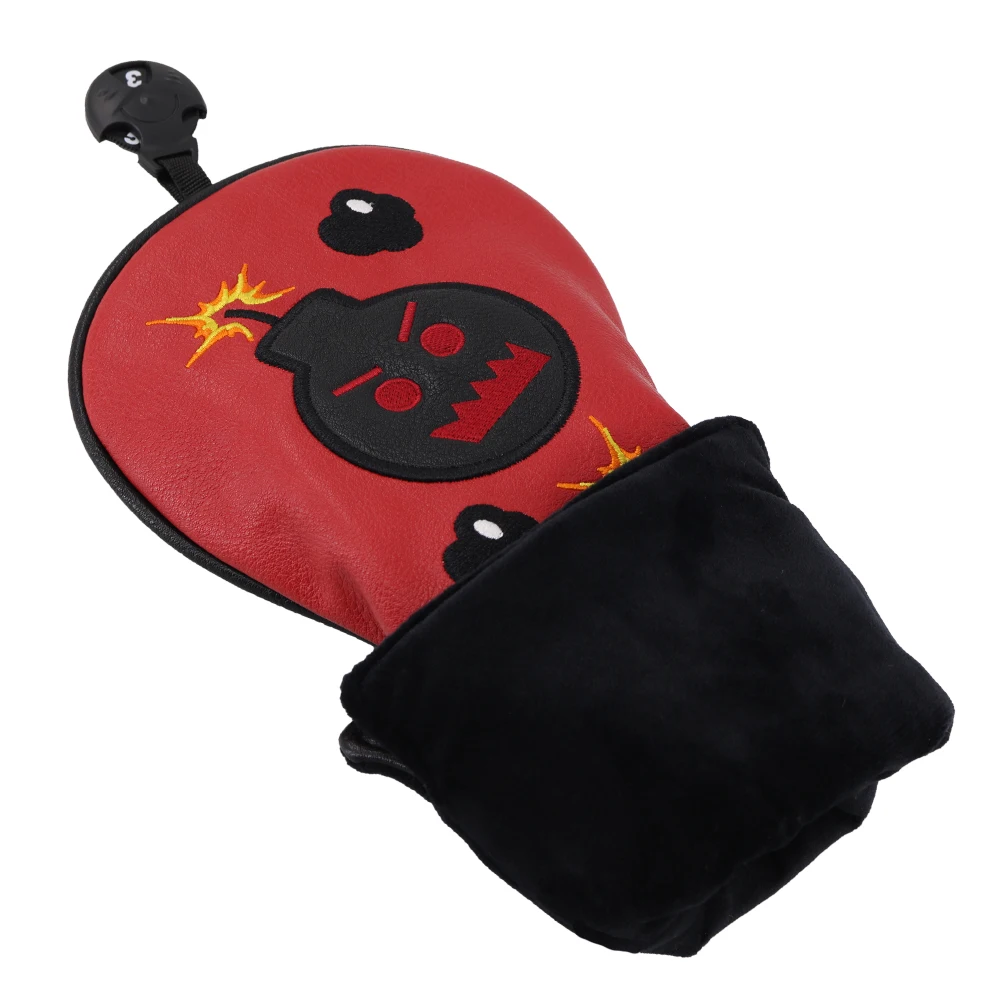 Гольф-мастер деревянный клуб головной убор для водителя Фарватер UT клубный набор(#1 F UT) с номерной биркой бомба вышивка черный красный