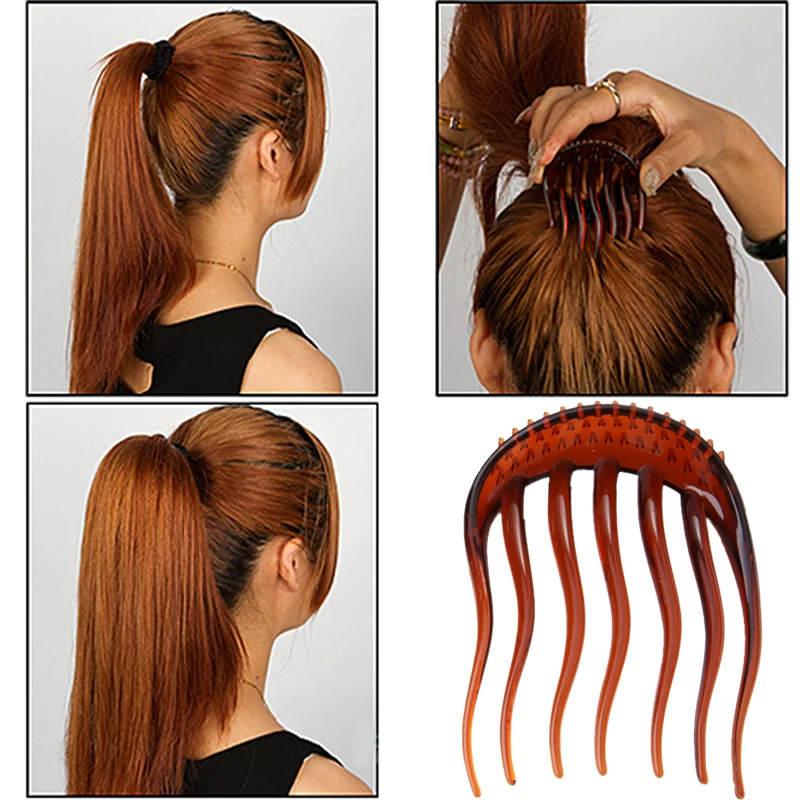 

2Pcs Useful Volume Inserts Hair Clip Princess Bumpits Bouffant Ponytail Hair Comb Hairpin Fluffy Hair hairband hair accessories