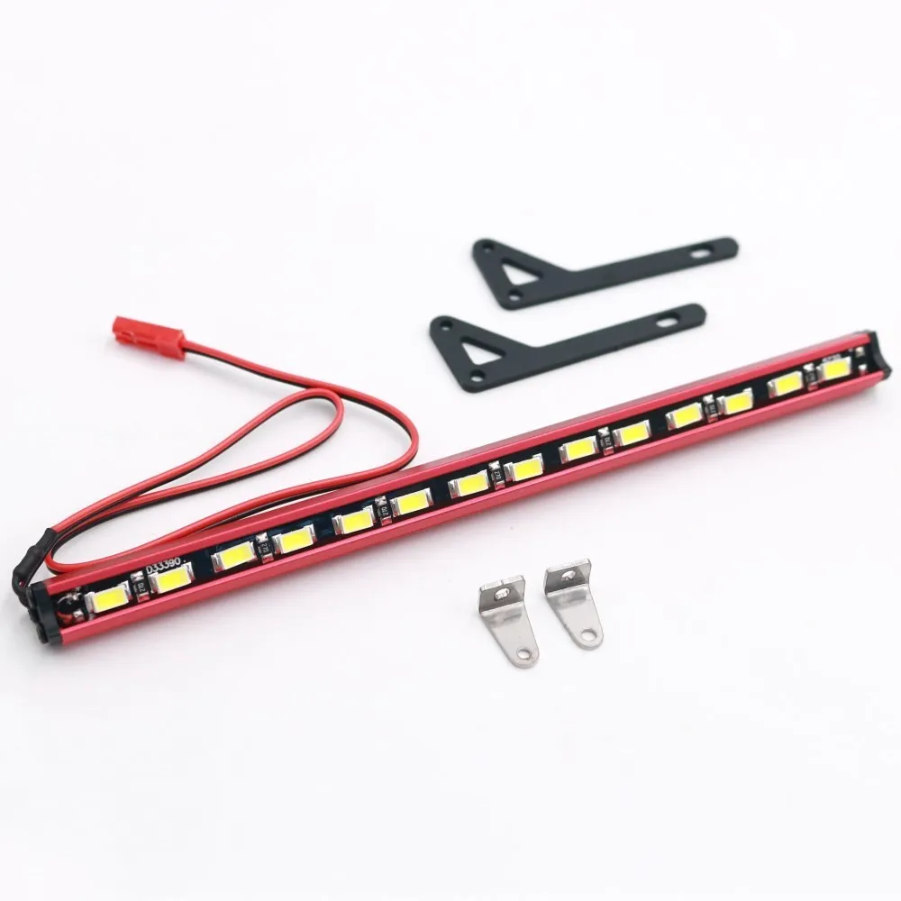 

KYX Racing Metal 14 LED Light Bar 158mm Roof Lamp for 1/7 UDR 1/10 Traxxas TRX4 TRX-4 Wrangler Body 7.2-12V Red