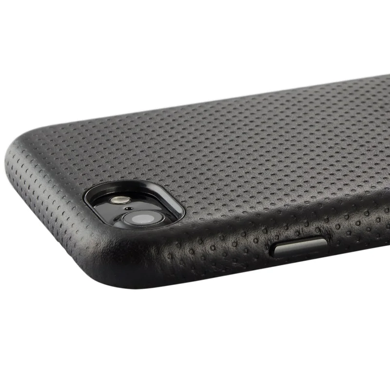 Vente Solque Réel Véritable Mince Couverture En Cuir Cas Pour iPhone 7 8 Plus x 10 De Luxe Respiration Enveloppé Peau Mince Protection téléphone Cas