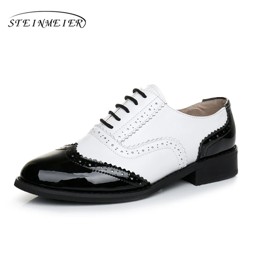 Women Oxford Spring Shoes Genuine Leather Loafers For Woman Sneakers