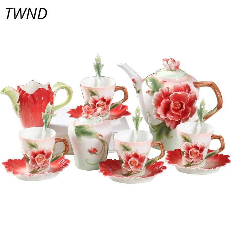 المينا coffeeware القهوة أكواب طقم حلل العظام الصين غلاية أكواب sugan يمكن الحليب الأواني الإبداعية drinkware المينا coffeeware القهوة أكواب طقم حلل العظام الصين غلاية أكواب sugan يمكن الحليب الأواني الإبداعية drinkware