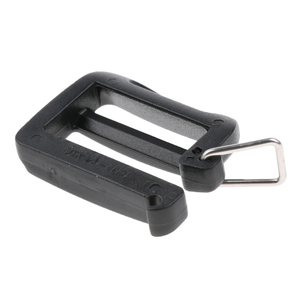 5pcs Plastic Buckles 1 Inch Flat Slider Fasteners for Webbing Strap Collars Belt Harness Backpack Clip Holder Hanger Accessories