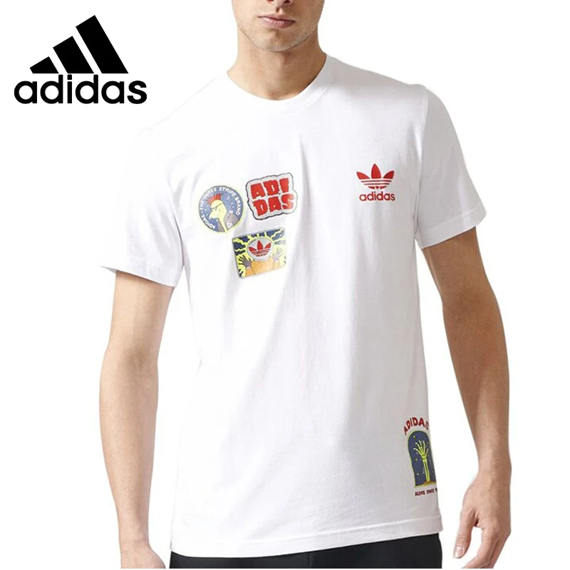 

Original New Arrival Adidas Originals FF PLACEMENT + Men's T-shirts short sleeve Sportswear