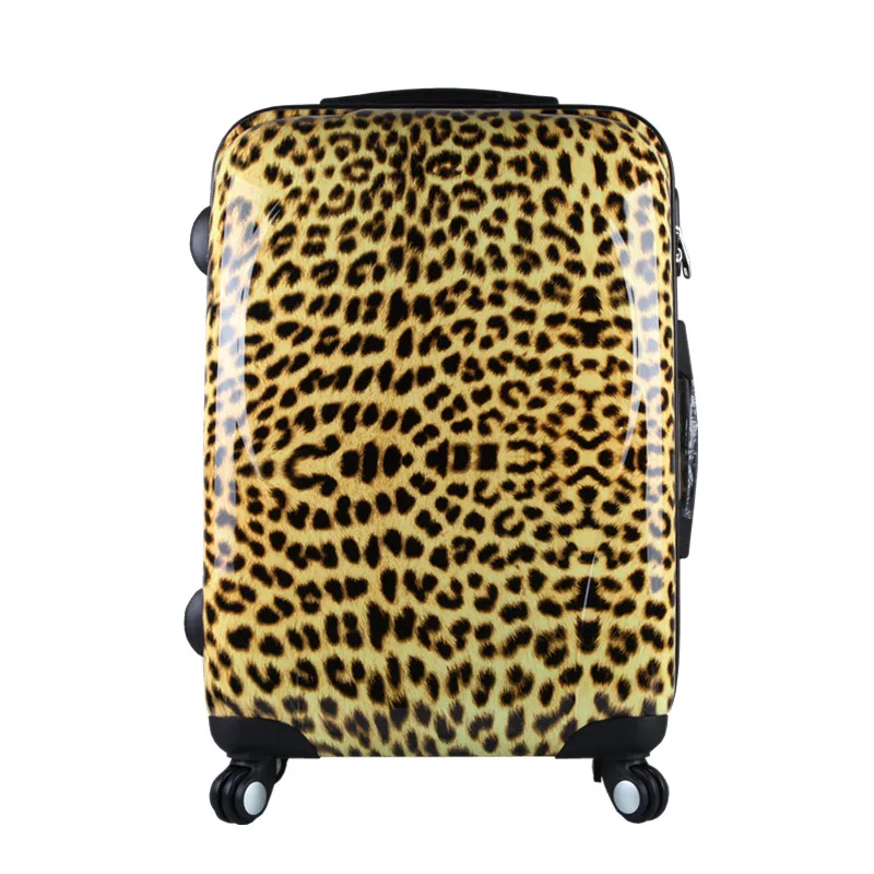 CARRYLOVE модная багажная серия 20/24 дюймов Размер леопардовая зерно PCRolling багаж Spinner брендовый Дорожный чемодан