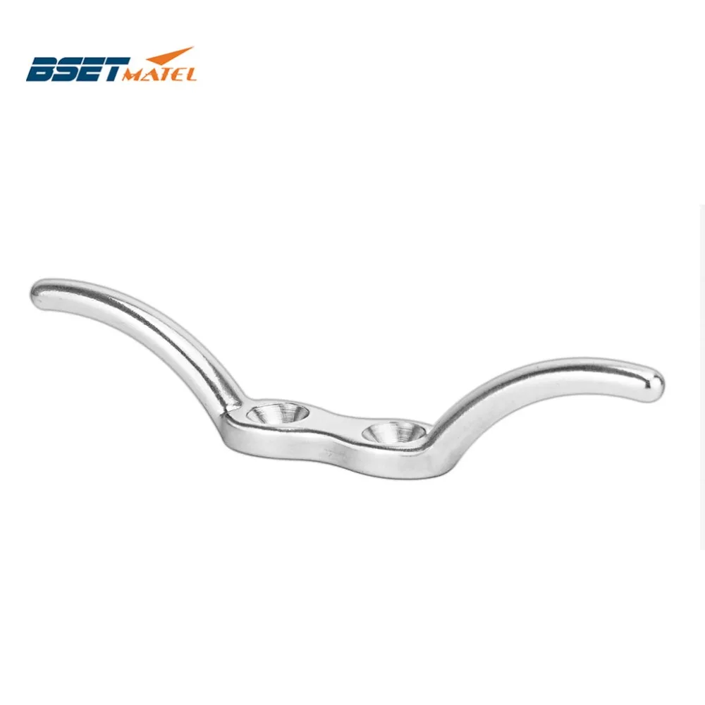 

Marine Grade SS316 Flagpole Cleat Hook Fixed Hook Flag Rope Cleat Flag Halyard Boat Securing Tie Down DocksTarps Awnings
