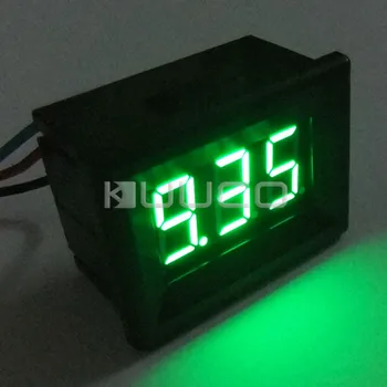 

DC Voltage Meter/Digital Meter DC 0 ~10V Digital Voltmeter Green Led display Volt Meter/Power Monitor/Panel Meter