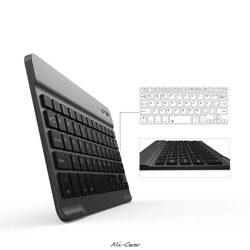 Universal Rechargeable Wireless Bluetooth Keyboard with 7 Colors LED Backlight for iPad iPhone Laptop PC Tablet Smart Phones