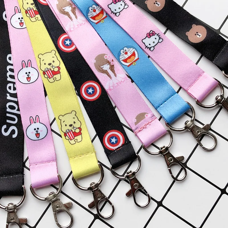 

Anime Cute Cartoon Neck Strap Lanyard for keys ID Card Gym Mobile Phone Straps USB badge holder DIY Hang Rope Lariat Lanyards