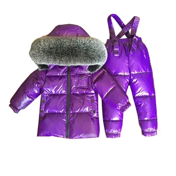 

2pcs Winter Snowsuit,new Design Baby Boy Clothes 90% Duck Down Jacket For Girl +long Pants Light Children's Clothing Sets Outfit