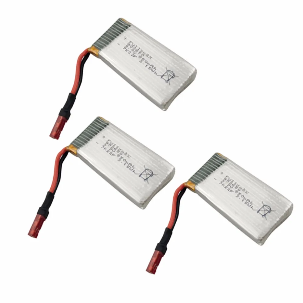 

3PCS 3.7V 850mah Lithium Battery for SYMA X56 X56W X54HW Folding Quadcopter Spare Battery