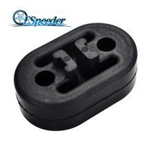 ESPEEDER Universal Car 2 Holes Exhaust Pipe Mount Brackets Hanger Insulator 11mm Holes Automobiles Accessories