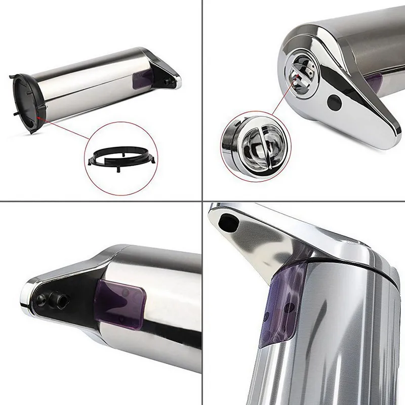 

2016 280ML Hot New Stainless Steel IR Sensor Touchless Automatic Liquid Soap Dispenser For Kitchen Bathroom Home Hotel VCT07T50