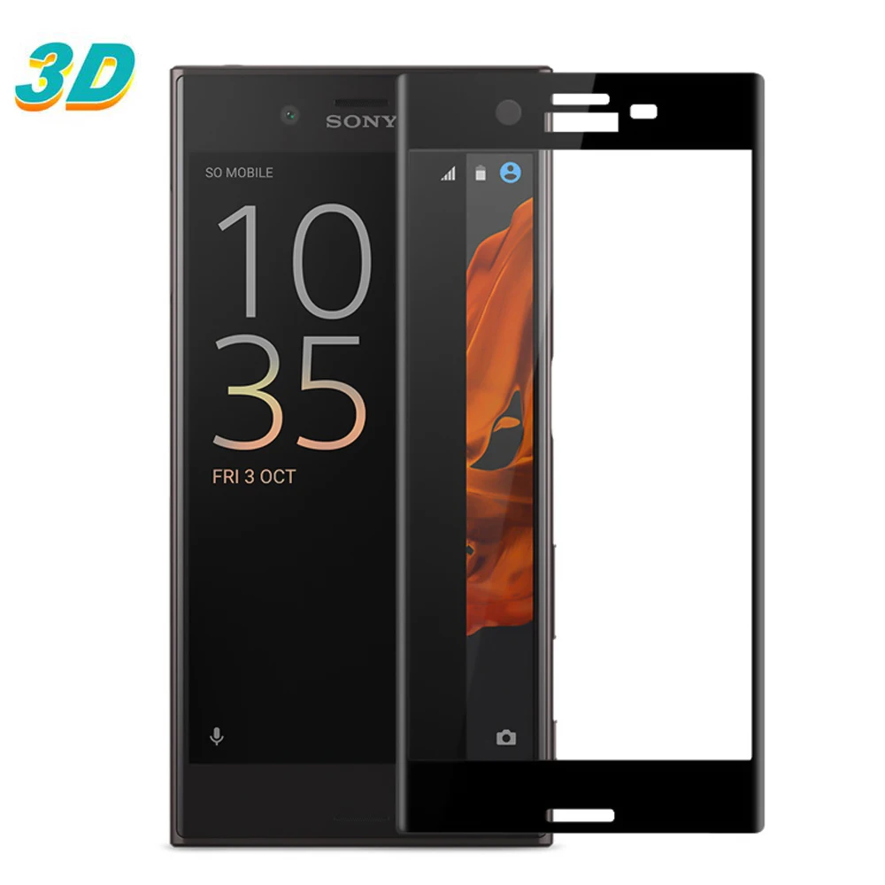 

For Sony Xperia XZ Glass Film 3D Curved Edge Full Cover Tempered Glass Protector for Sony Xperia XZ Premium G8141 G8142