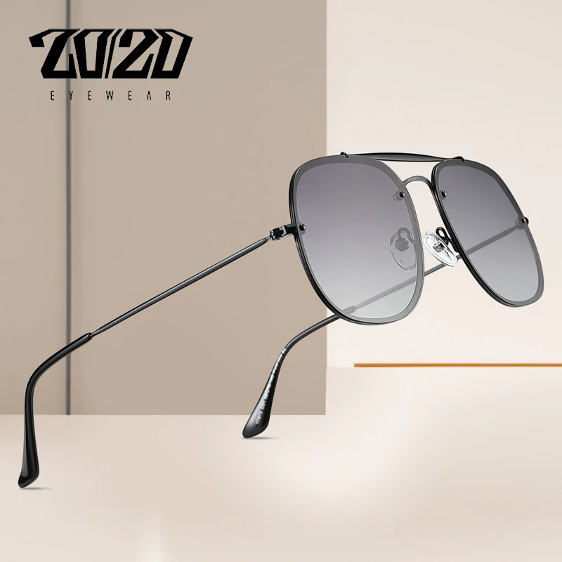 20/20 Brand Design Polarized Big Size Sunglasses Driving Metal Frame Men's Glasses Male Eyeglasses Goggles UV400 Gafas 17073