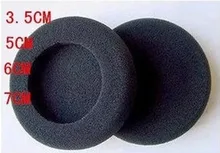 4 unids/2 pairs 35mm Soft Foam Ear Auriculares almohadillas de Esponja Cubiertas de Repuesto Consejos auriculares MP3 MP4 H052 accesorios auriculares