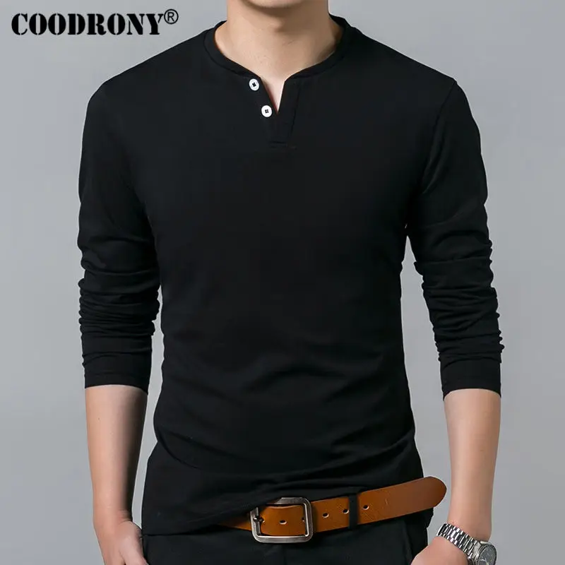 COODRONY T Shirt Men 2017 Spring Summer New Long Sleeve