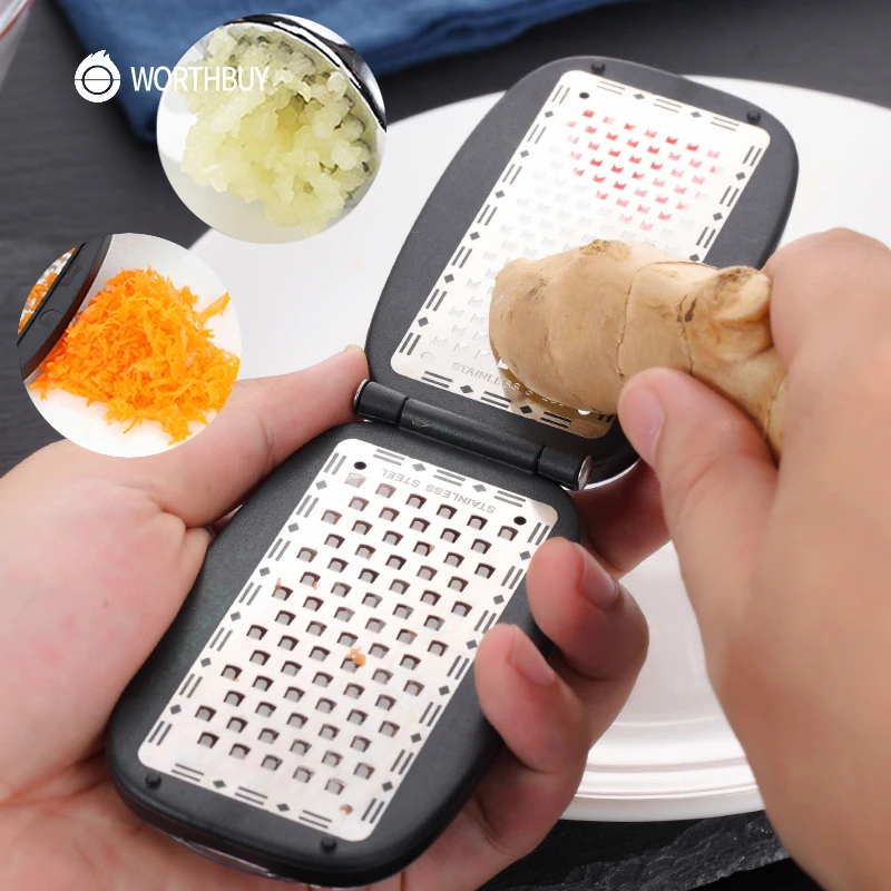 WORTHBUY Multifunction Portable Garlic Press 304 Stainless Steel Garlic