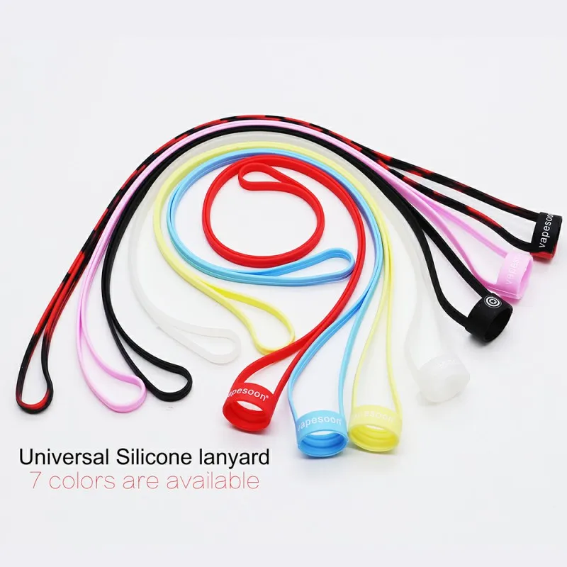 

20pcs Original vapesoon Universal Silicone Lanyard Accessories for 19-25mm Diameter e-Cigarette Kit Pod Vape Fit VSA Nord etc