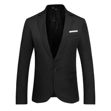 Заказных многоцветных мужской Костюмный пиджак для мужчин простое однобортное карман украшения повседневные деловые костюмы блейзер