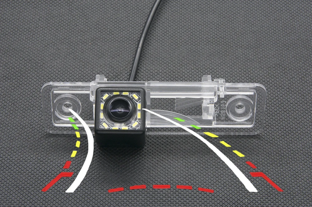 175 градусов MCCD рыбий глаз заднего вида парковочная камера для Buick Excelle HRV GL8 Opel Zafira A 12LED Full HD динамические треки