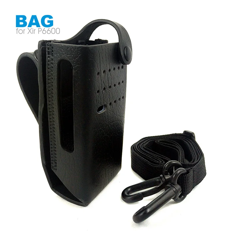 Чехол кобура из воловьей кожи для Motorola Xir P6600 Walkie Talkie двухсторонний защитный чехол