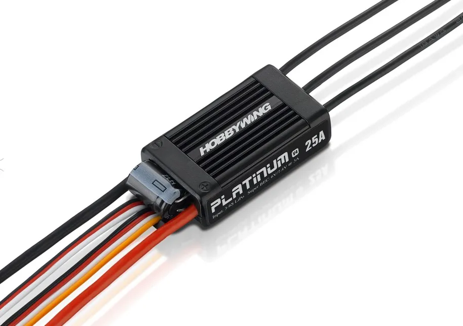 Бесщеточный контроллер скорости Hobbywing Platinum 40A V4 ESC 3 4S Lipo для гоночного дрона 450