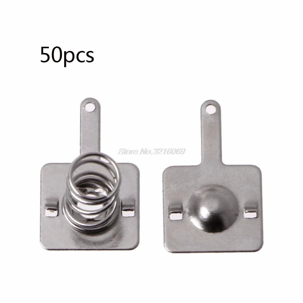 50 Pairs Metal Battery Spring Plate Set for AA AAA Positive Negative Contact New