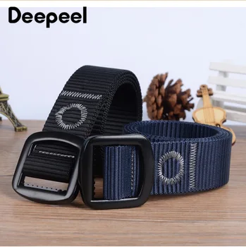 

Deepeel 1pc 3.8*120cm Multifunctional Outdoor Nylon Men Belt DIY Hand-woven Leisure Sports Alloy Adjustment Buckle Tactical Belt