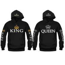 Sudadera Con Capucha Pareja Rey Reina a un precio