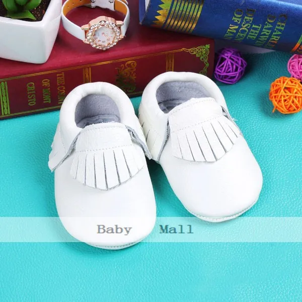 Cores de Couro Macio do Bebê Caminhantes da Criança do Bebê Genuíno Menino Sapatos Primeiros Mocassins Anti-deslizamento Infantil Franja 24 6 High Quality Mamãe e Bebê