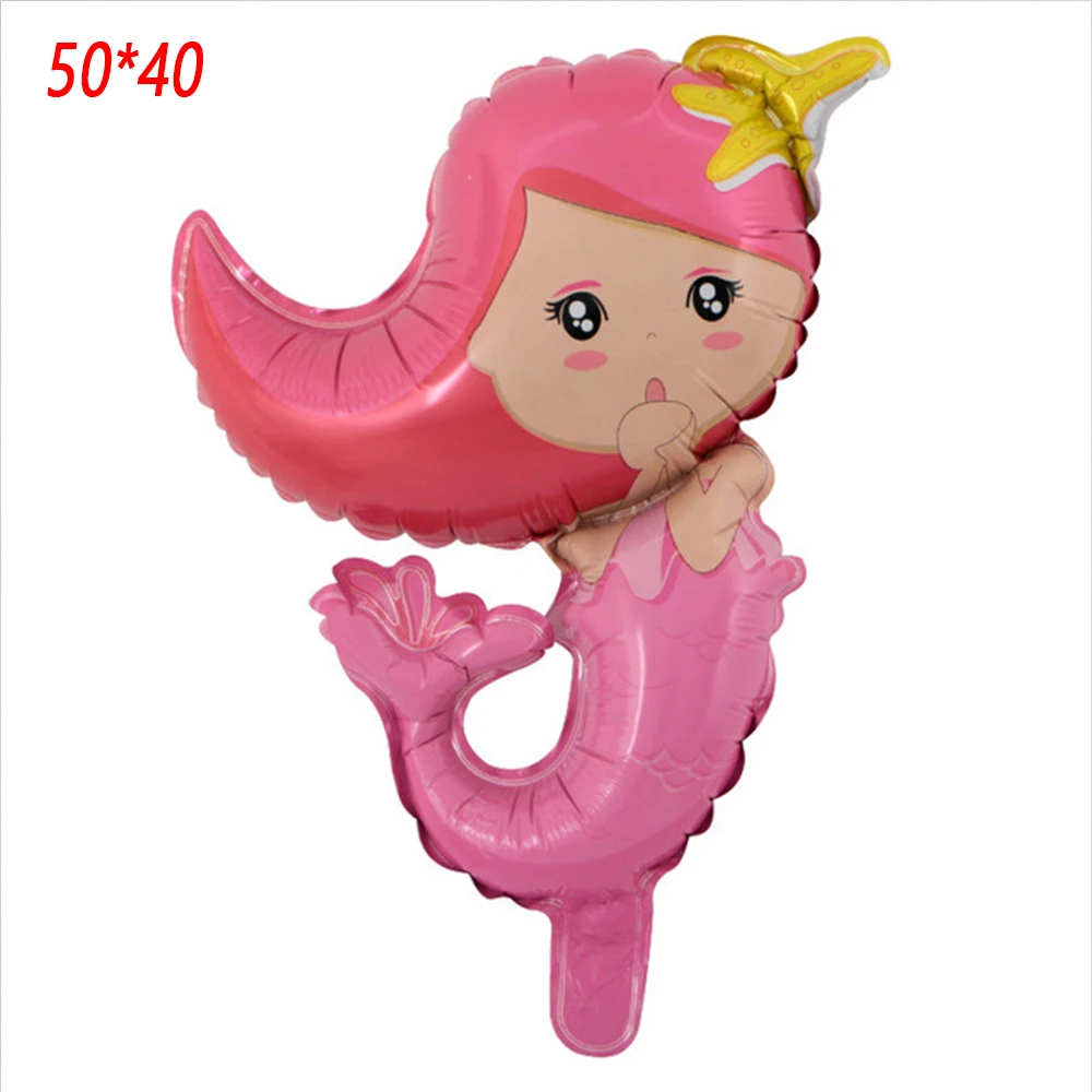 Mermaid-Balloons-Princess-Birthday-Balloon-For-Kids-Party-Decoration-Little-Mermaid-Foil-Balloon-Party-Decoration-Party