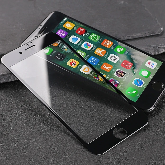 

3D Carbon Fiber Tempered Glass Screen Protector for iphone 6 6s plus Clear Protective Film Case for iphone 7 plus Cover 2pcs/lot