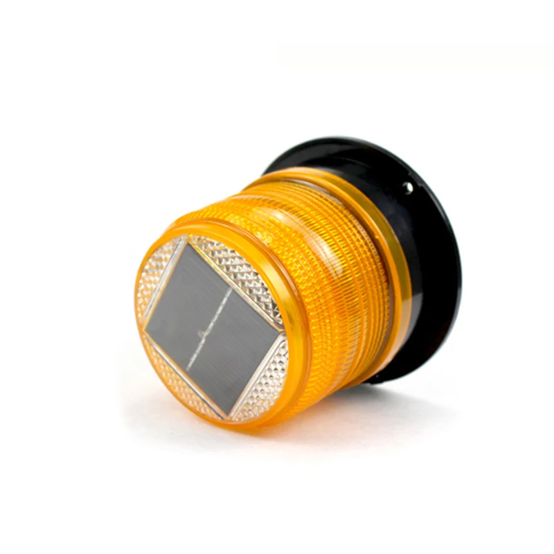 2pcs / lotLED solar warning light waterproof Solar burst flash warning