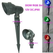 CEIP65, DMX совместимы, 9 Вт RGB Светодиодный прожектор, RGB светодиодный свет газон, RGB 3in1, 12 В DC, DS-07-6-9W-RGB, 2 года гарантии