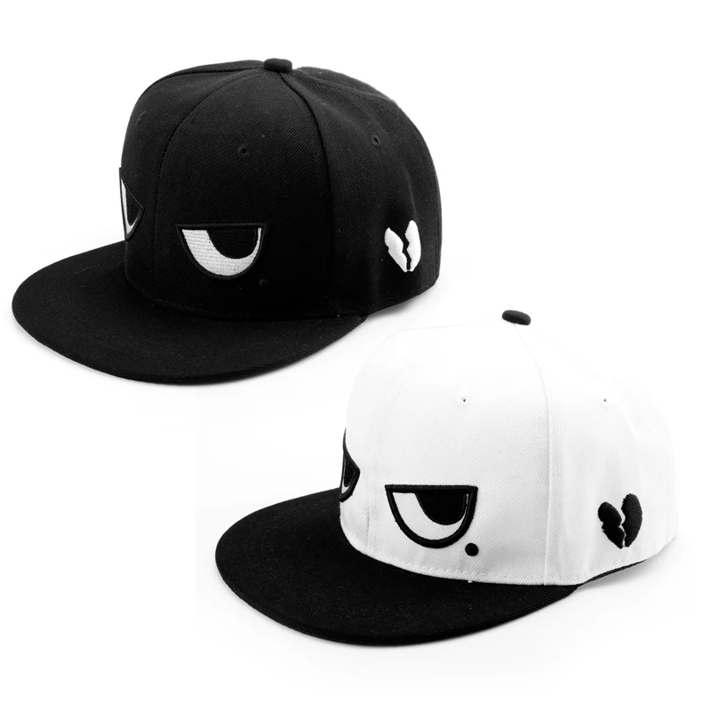baseball cap with eyes