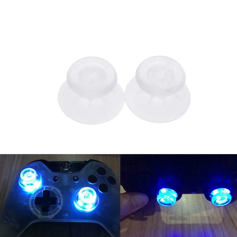 

7 Colors LED Light Up Thumb Sticks Mod with Clear Caps for PS4 Controller H1 7 Colors LED Light Up Thumb