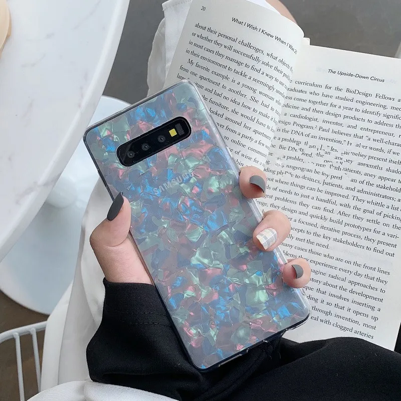 Чехол для телефона Samsung Galaxy Note 10 S10 S8 S9 S20 Plus Ultra 8 9 Модный чехол с раковиной
