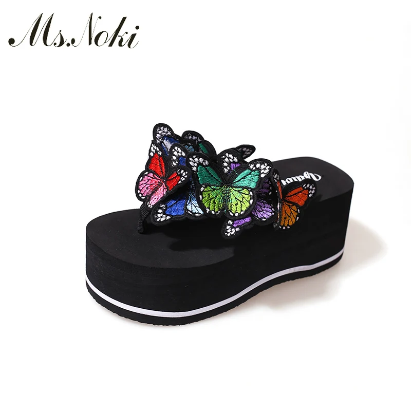 

2018 Sandals Women butterfly Heel Sandals Fashion Summer Shoes Woman Sandals Summer Colorful Free Shipping Ms.Noki