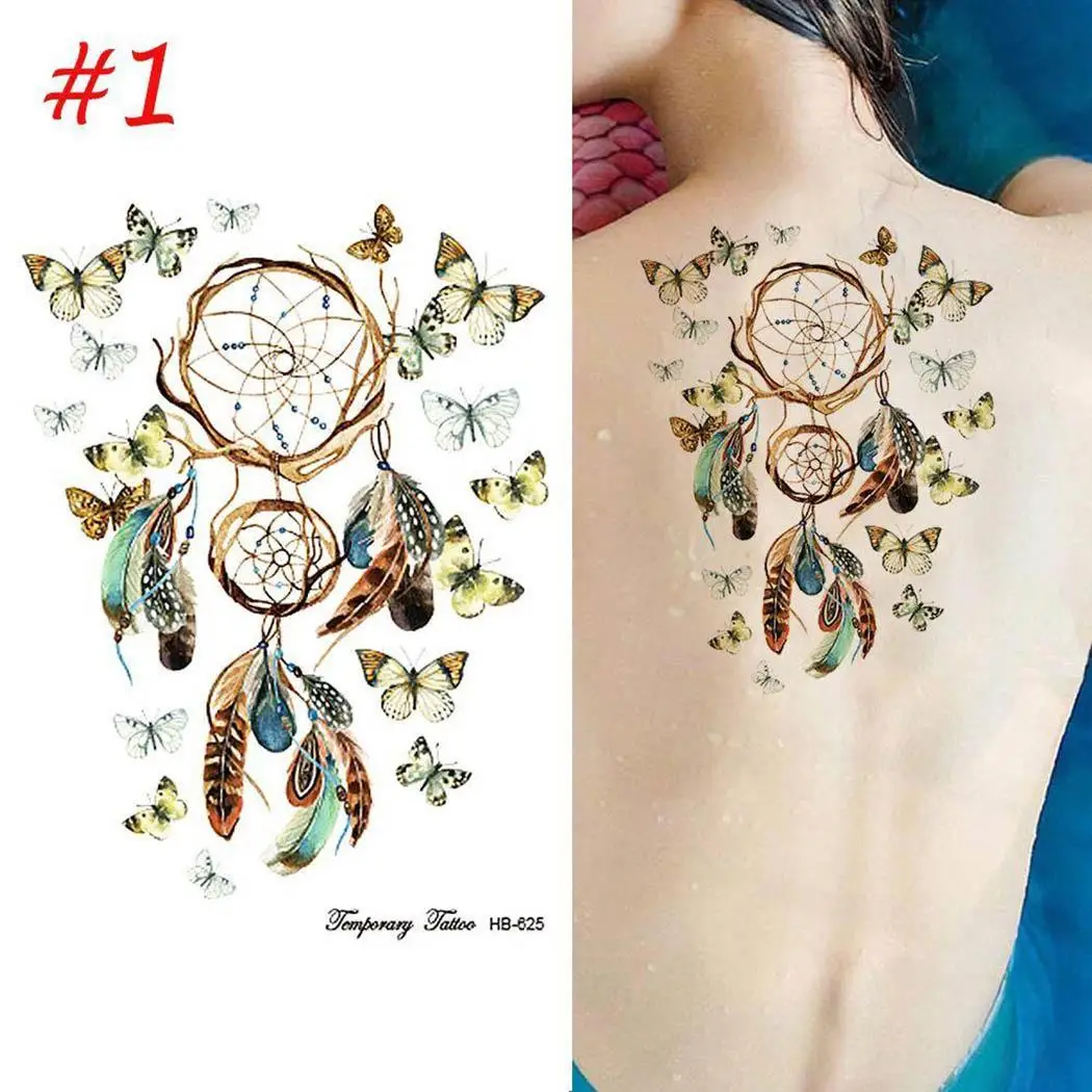 

New Teens Guys Men Women Waterproof Geometry Tattoo Stickers for Arms As the picture shown Shoulders Chest