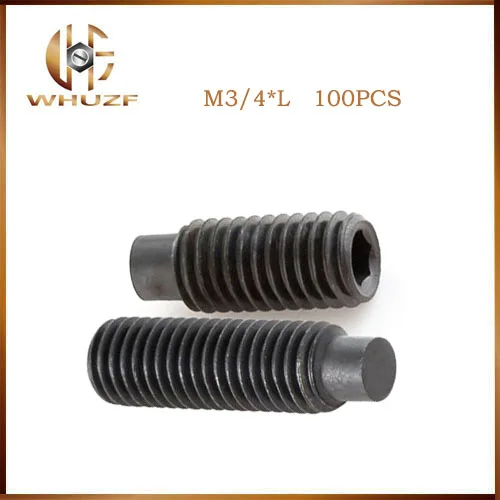 

12.9 carbon steel Convex end set screws black hex socket Chimi screws M3 M4 M5 M6 M8 M10 M12 screw headless machine screw