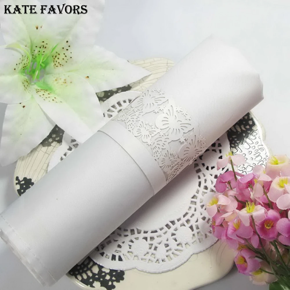 

50pcs Butterfly Napkin Rings For Wedding Party Decorations Wedding Favors