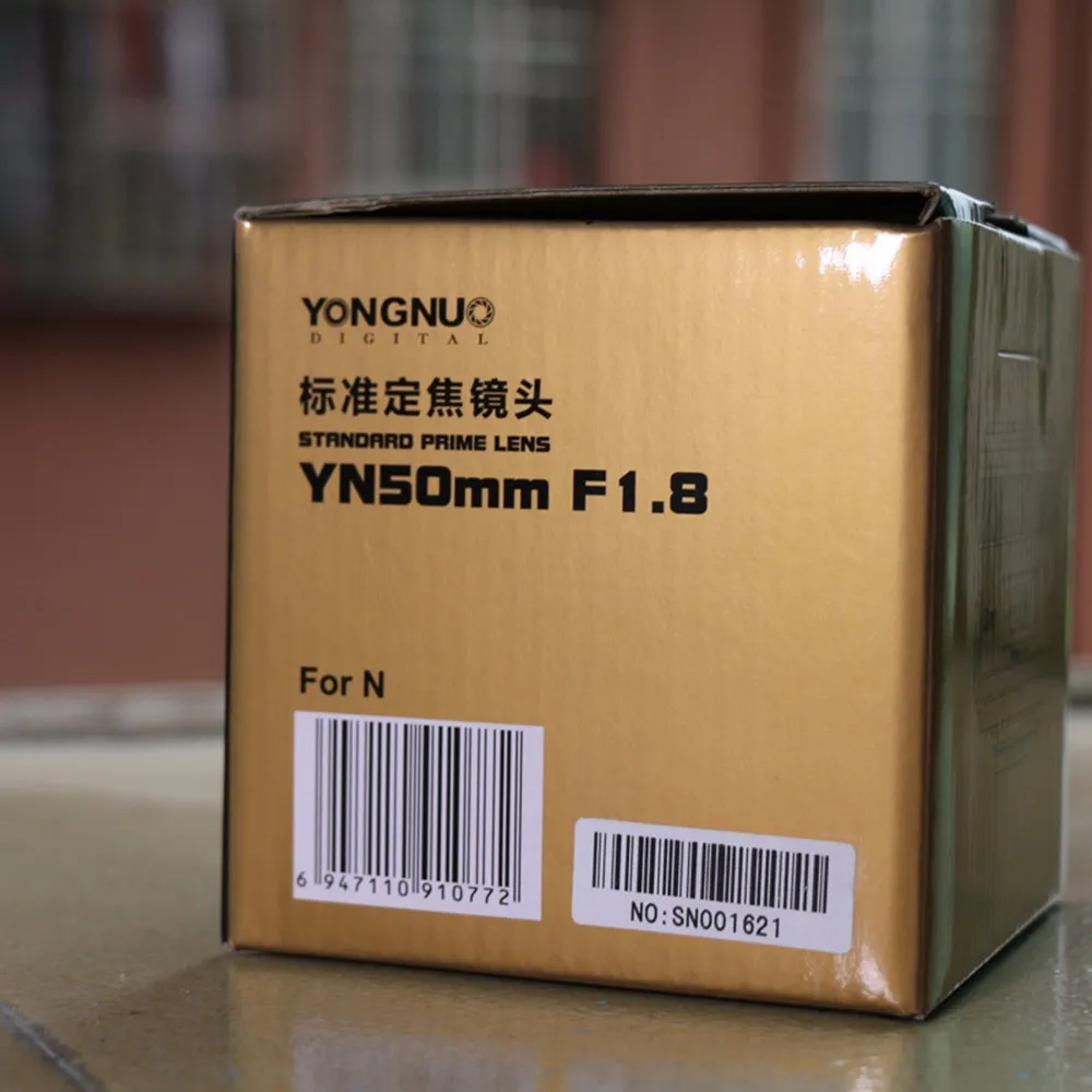 Светодиодная лампа для видеосъемки YONGNUO YN50mm f1.8 YN EF 50 мм f/1,8 AF объектив YN50 с фиксированным фокусным расстоянием большой апертурой Автофокус для цифровой однообъективной зеркальной камеры Canon EOS 60D 70D 5D2 5D3 600d DSLR камер