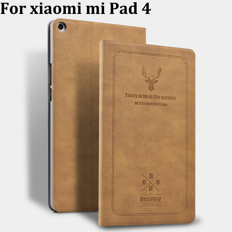 Для Xiaomi Mi Pad 4 Оригинальный чехол Чехол MiPad кожаный ультра тонкий с держателем для