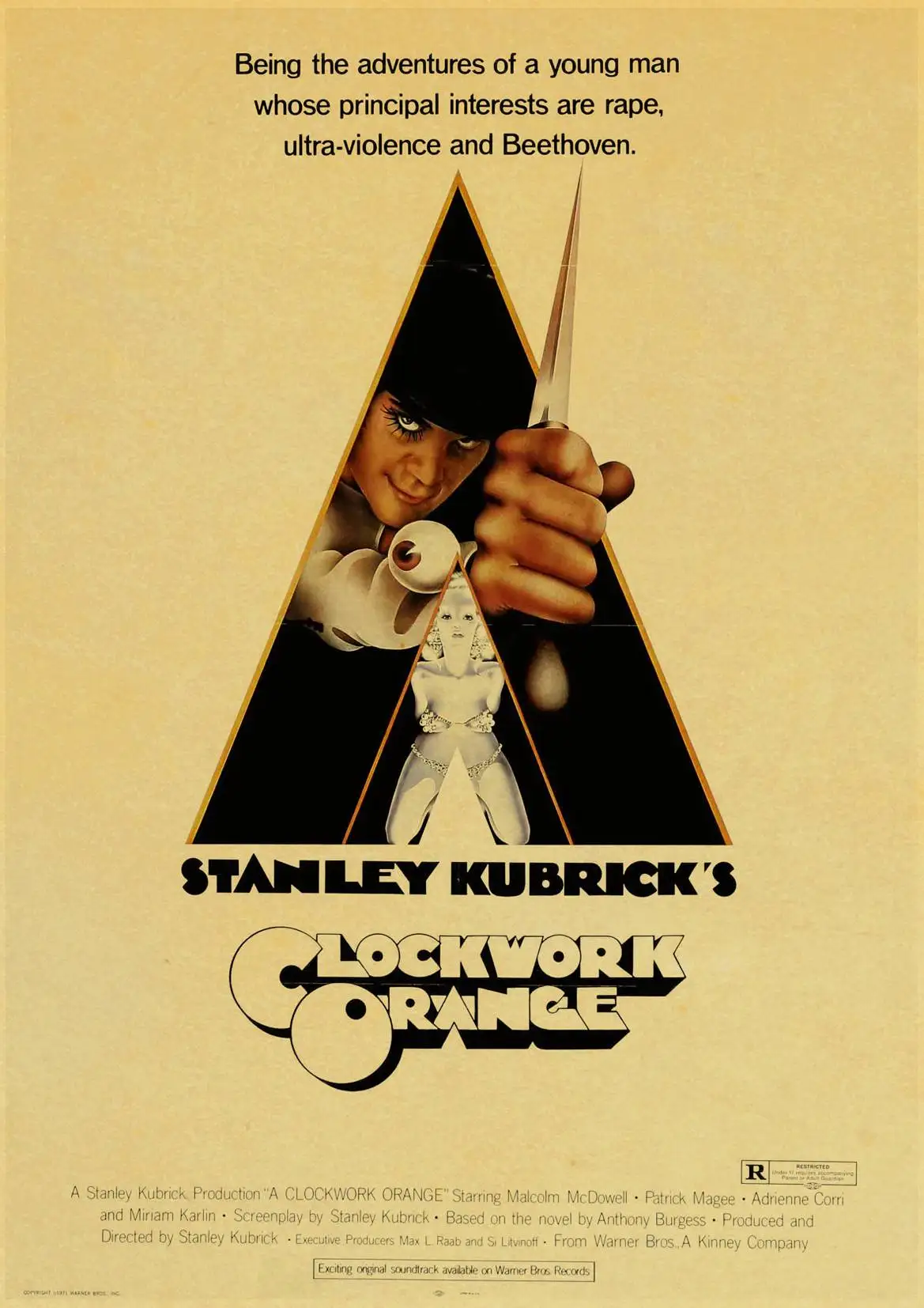 Kubrick фильм плакат декоративной живописи 2001 космическая Одиссея/заводной оранжевый/Лолита домашний Декор стены - Цвет: E048