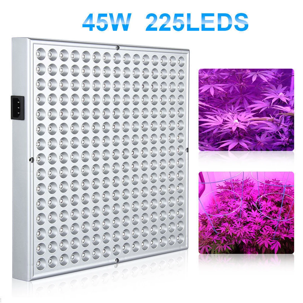 

225LED 45W LED Grow Light Red Blue Spectrum Led Plant Grow Lamps LED Lighting Super Bright For Hydroponic Flower Indoor Plant