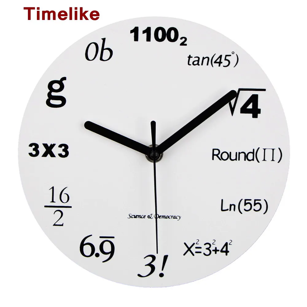 Мода Акриловые Настенные Часы Современный Дизайн Новинка Математика Уравнение Часы Horloge Стены Искусства Часы Relogio Де Parede Домашнего Декора