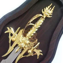 S3518 Король Призраков демон король банда меч W/змея головы наконечник Золотой Предохранитель 46,6"